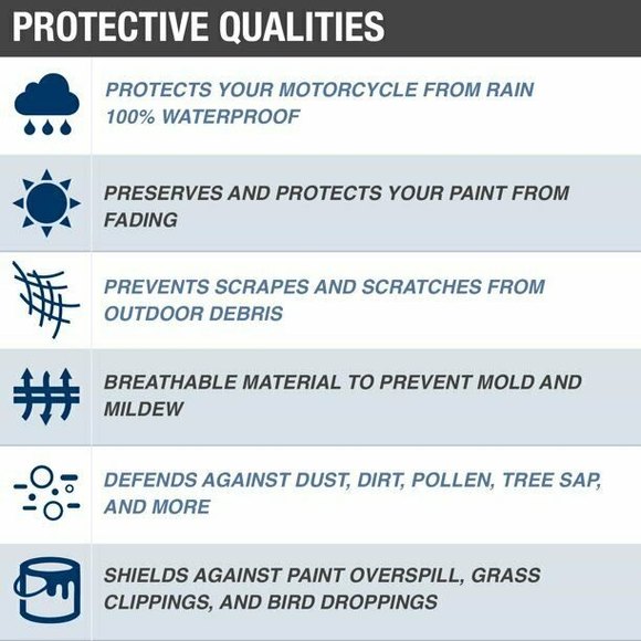 Budge Trailerable Waterproof Motorcycle L Cover Extreme Performance Semi-Custom - Picture 4 of 10